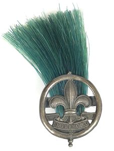 Boy Scouts Scoutmaster Officer first pattern silver hat badge no stars
