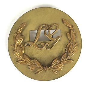 British Army Lewis Gunner LG thin script in wreath proficiency trade badge