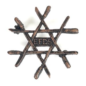 English Folk Dance Society EFDS crossed swords badge