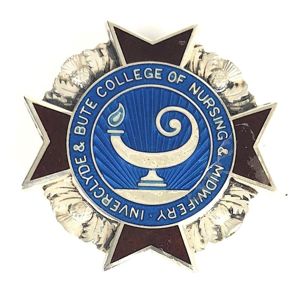 Inverclyde & Bute College of Nursing & Midwifery silver hospital badge