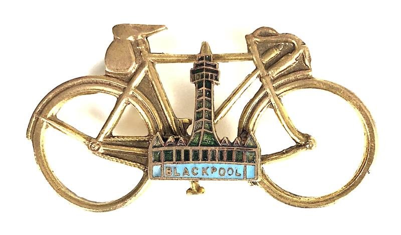 Blackpool Tower Souvenir Cyclists Touring Bicycle Badge