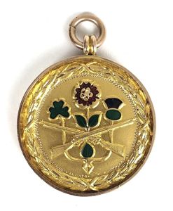 New Seaham Gold Tribute Medal 48982 Corporal William Defty RGA M.M.