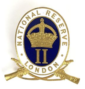 WW1 National Reserve Class II St Pancras London home front badge