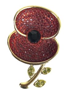 Lest We Forget Poppy Women of the Second World War Pin Brooch