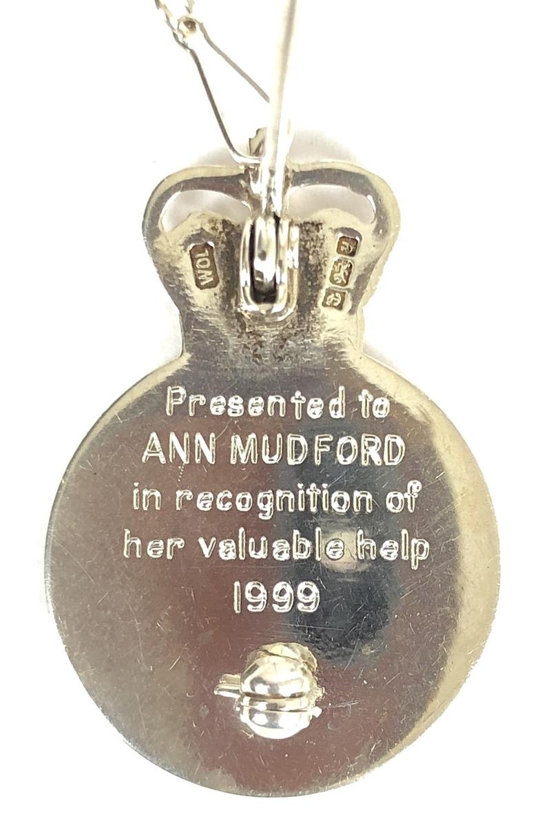 Royal National Lifeboat Institution RNLI 1999 silver award badge
