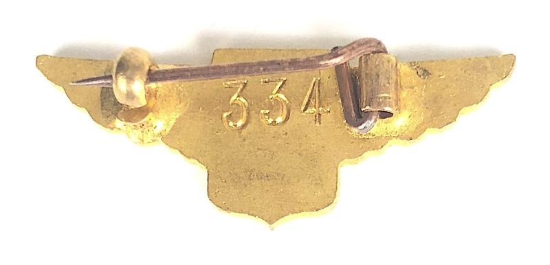 Saunders-Roe Ltd aircraft company construction workers numbered badge Isle of Wight