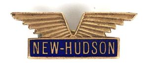 New Hudson Motorcycles manufacturer badge by W.O.Lewis (Badges) Ltd Birmingham