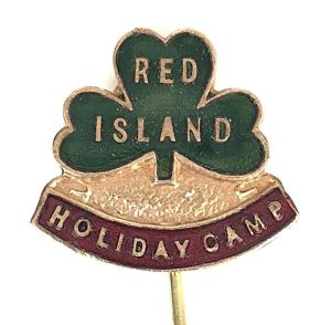 Red Island Holiday Camp stick pin badge Skerries Dublin Ireland