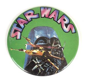 Star Wars Copyright 1977 Twentieth Century Fox Film Corp Darth Vader badge