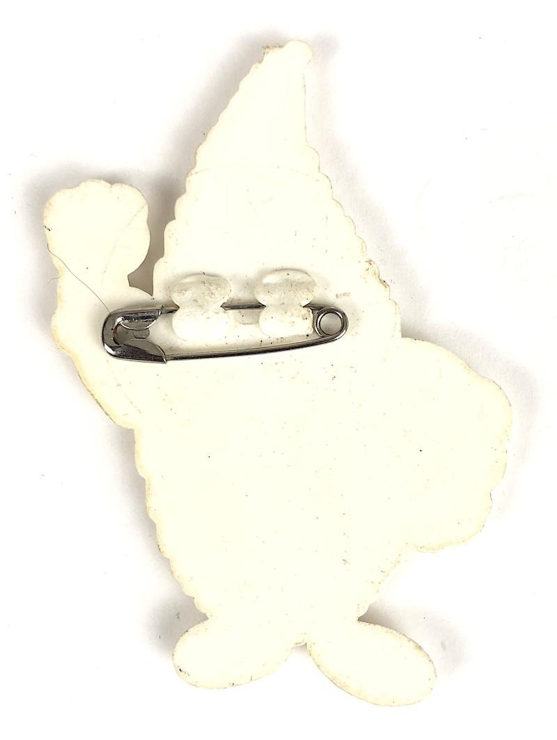 British Gas Mr Therm flame figure man advertising badge c.1970's