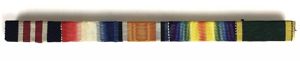 WW1 Military Medal MM Trio Territorial Efficiency Uniform Ribbon Pin Bar