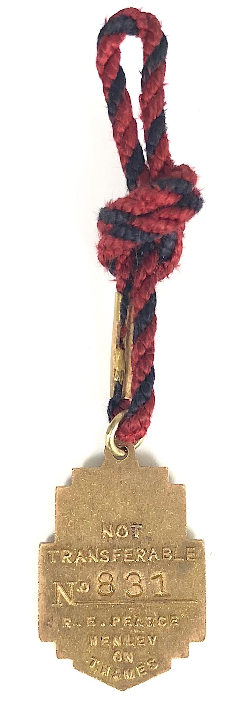 1960 Henley Royal Regatta stewards enclosure badge