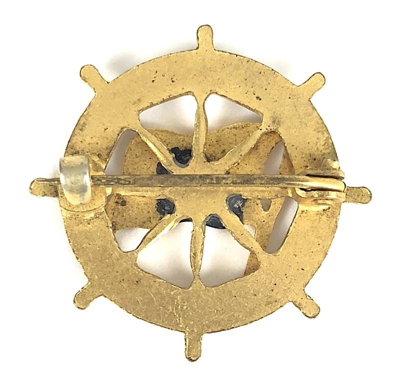 S.S. Orontes Orient Steam Navigation Company ships wheel badge