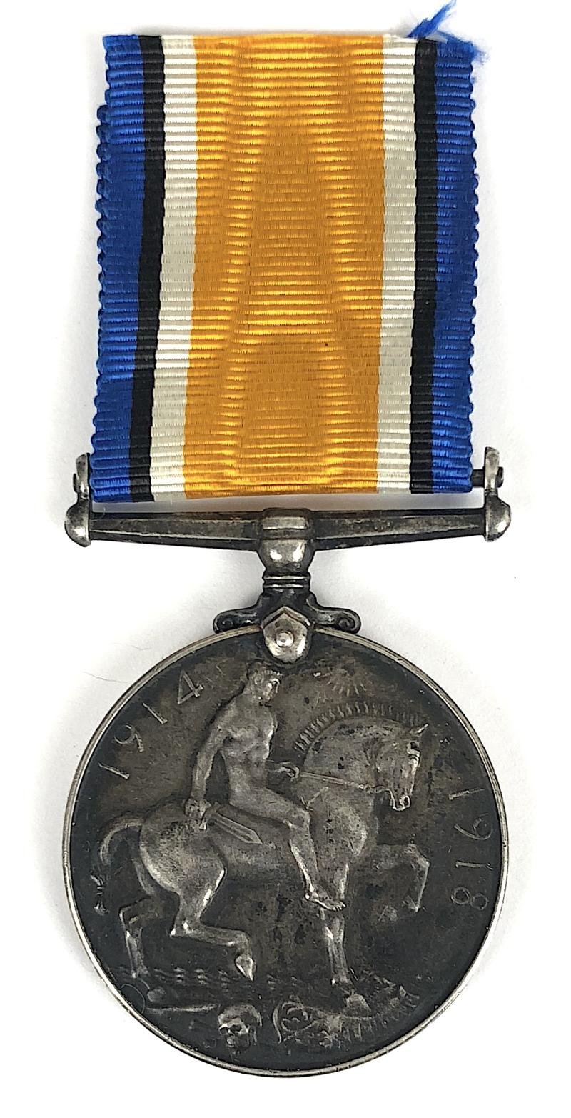 WW1 Highland Light Infantry British War Medal and Silver War Badge — image 3