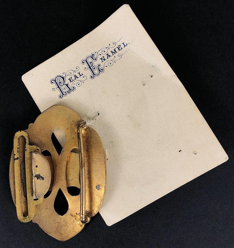 SS Leicestershire Bibby Line house flag belt buckle 1941 sunk by German Raider Atlantis — image 2