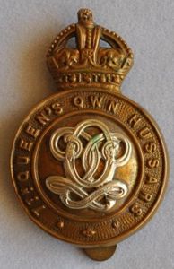 7th Queens hussars Bi-Metal British Army Cap Badge