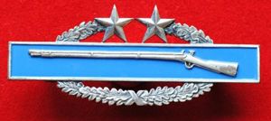 United States of America Combat Infantryman Badge Third Award two Silver Stars