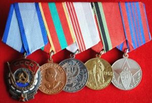 Soviet Order of the Red Banner of Labour Medal Group of 5 Awards