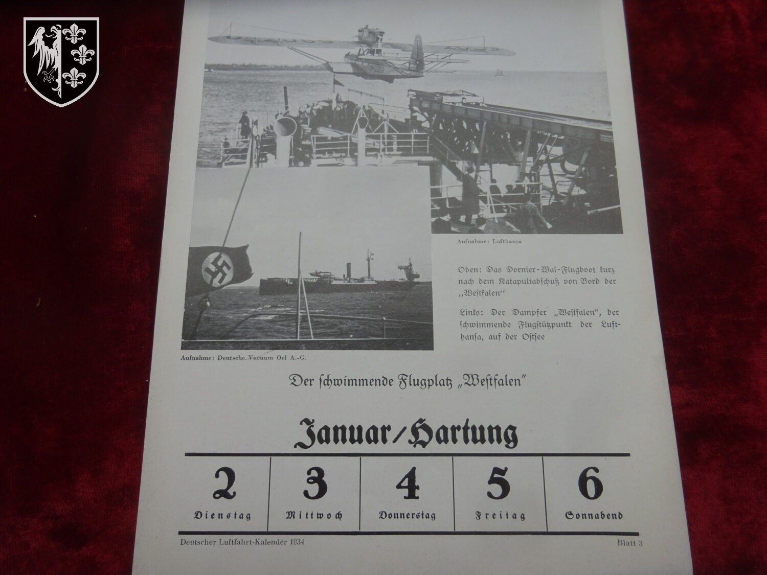 Calendrier Luftwaffe 1934 — image 3