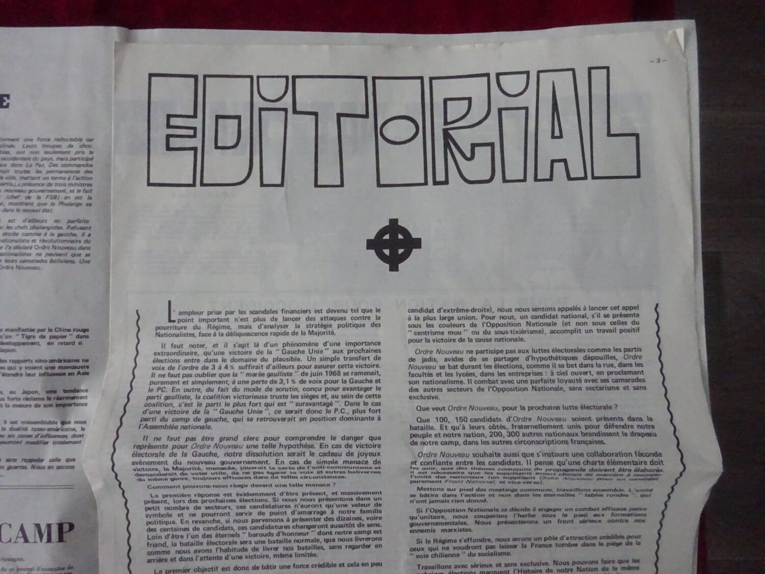 Revue Pour un Ordre Nouveau septembre 1971 — image 2