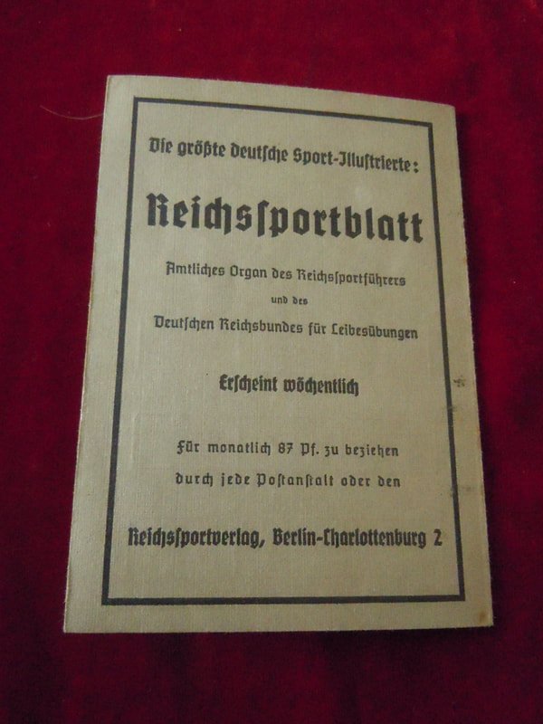 Livret Deutscher Riechsbund Fur Leibesübungen — image 3