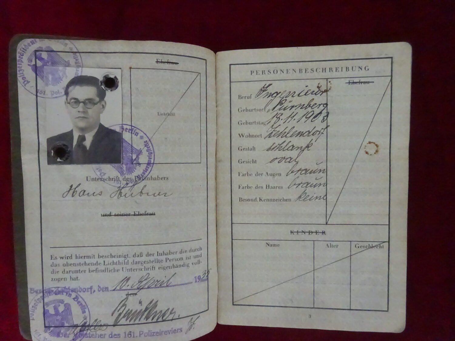 Deutsches Reich Reisepass — image 3