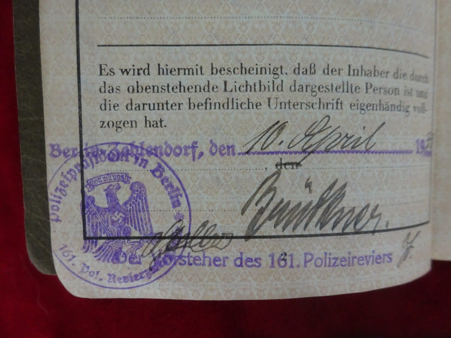 Deutsches Reich Reisepass — image 4