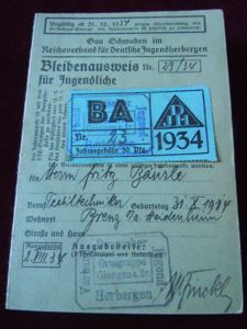Bleibenausweis für Jugendliche au nom de Otto Paul