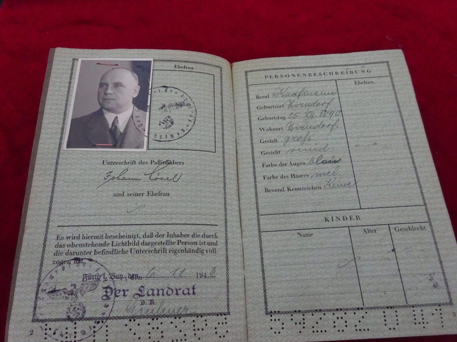 Deutsches Reich Reisepass — image 3