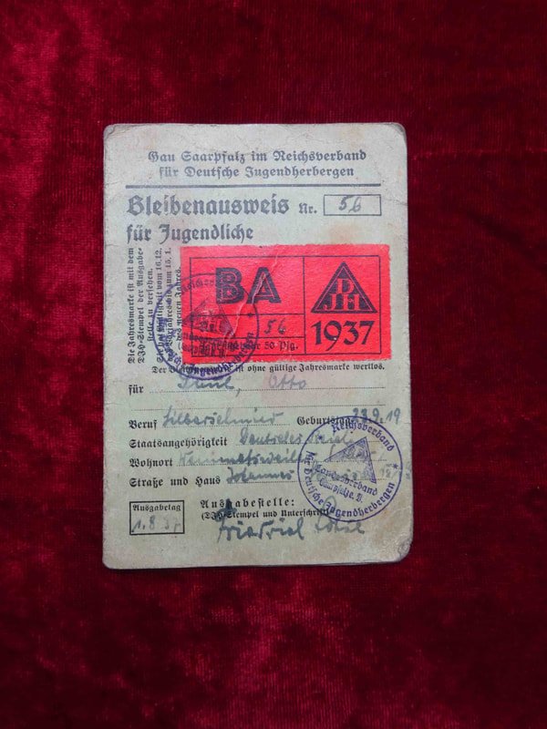 Bleibenausweis für Jugendliche au nom de Otto Paul