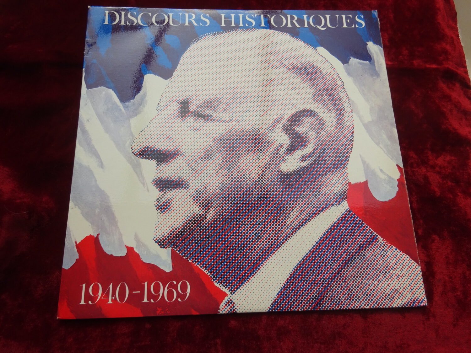 Disque 33 tours discours Charles de Gaulle 1940-1969