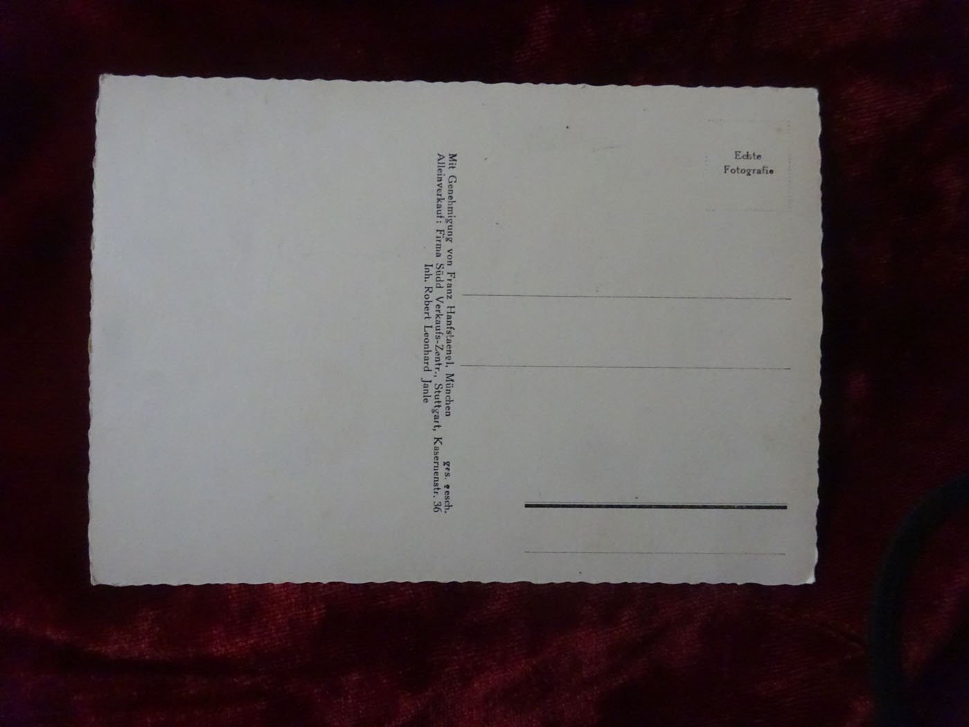 Carte postale AH 30 janvier 1933 — image 3