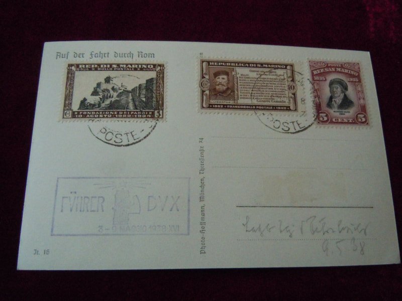 Carte postale Adolf Hitler et Bénito Mussolini — image 3