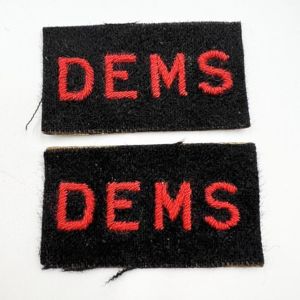 WW2 DEMS Shoulder Titles