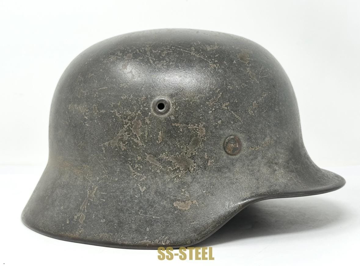 Heer M40 Single Decal Whitewash Camo Helmet
