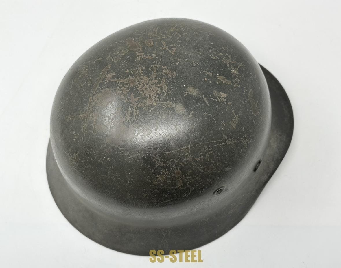 Heer M40 Single Decal Whitewash Camo Helmet