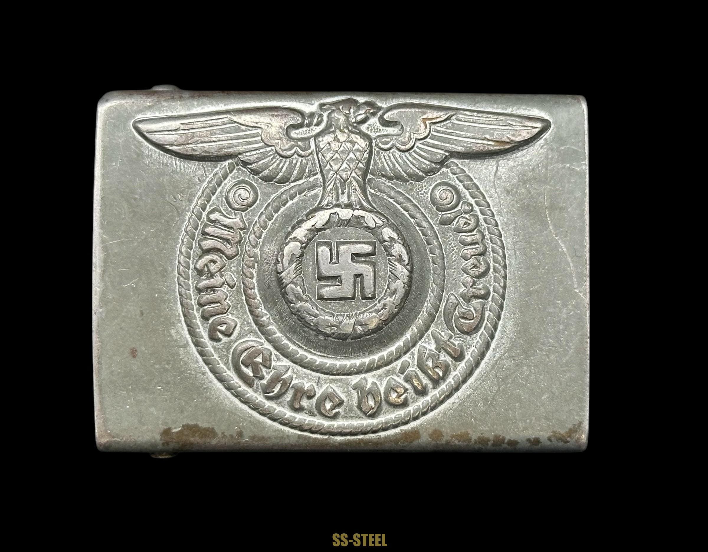 SS EM/NCO Belt Buckle Marked RZM 155/40 SS By Assmann