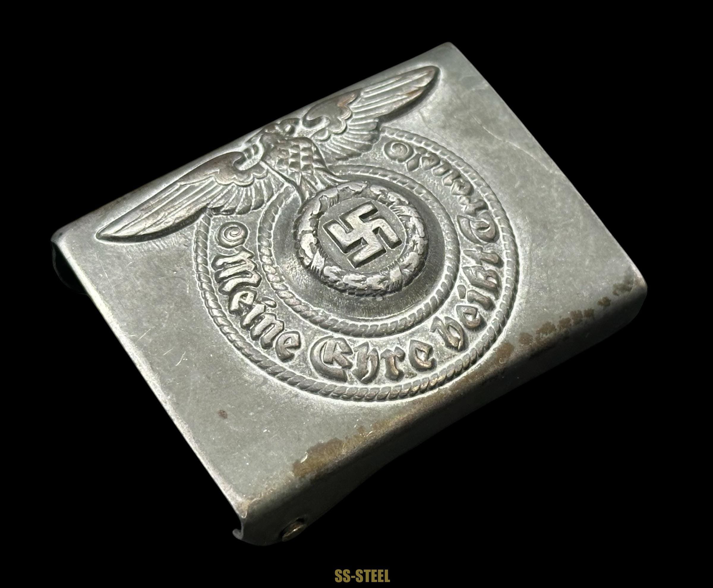 SS EM/NCO Belt Buckle Marked RZM 155/40 SS By Assmann