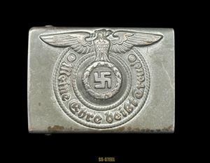 SS EM/NCO Belt Buckle Marked RZM 155/40 SS By Assmann