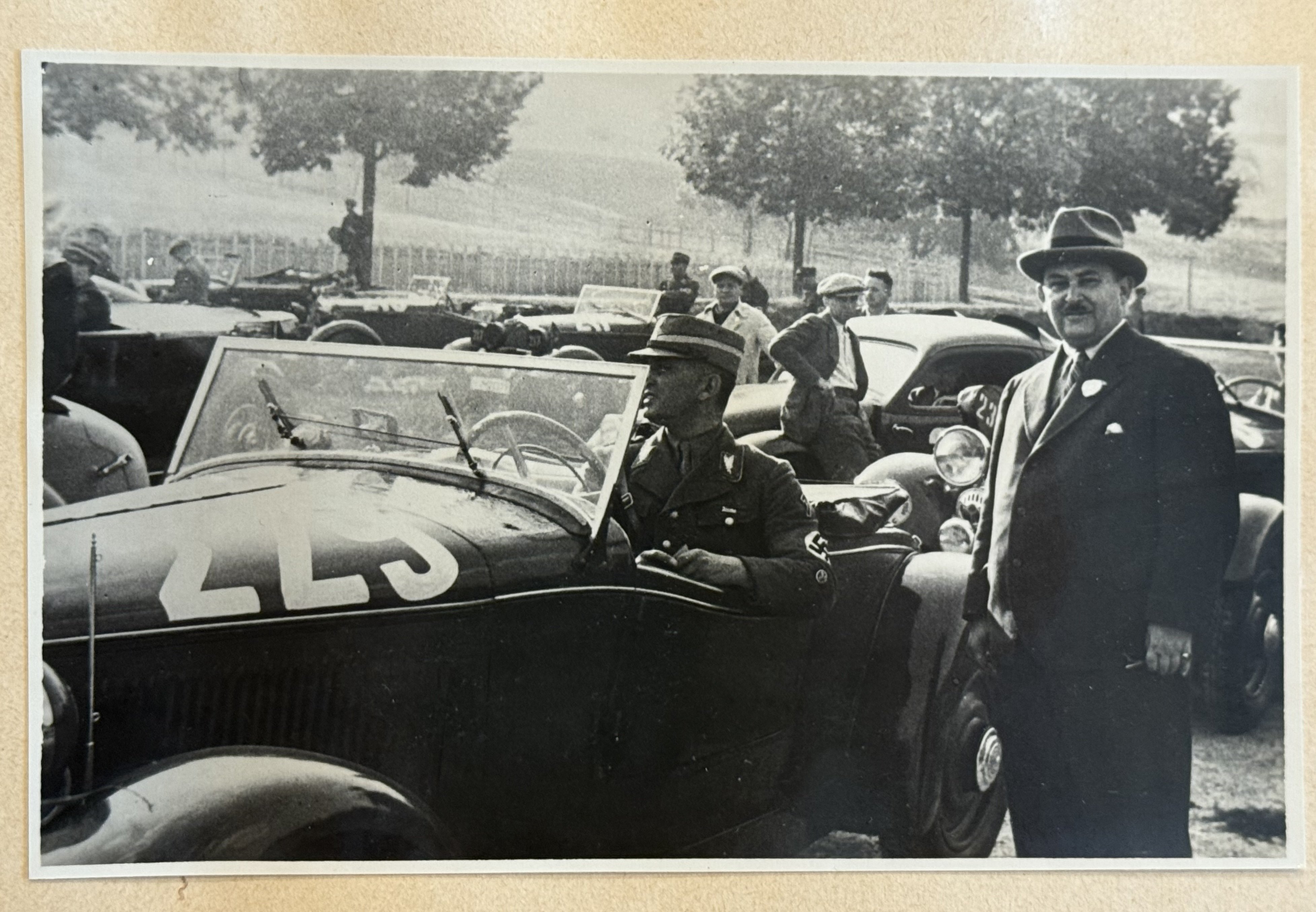 WWII SA MERCEDES BENZ RACE Team Photo album poster NSDAP
