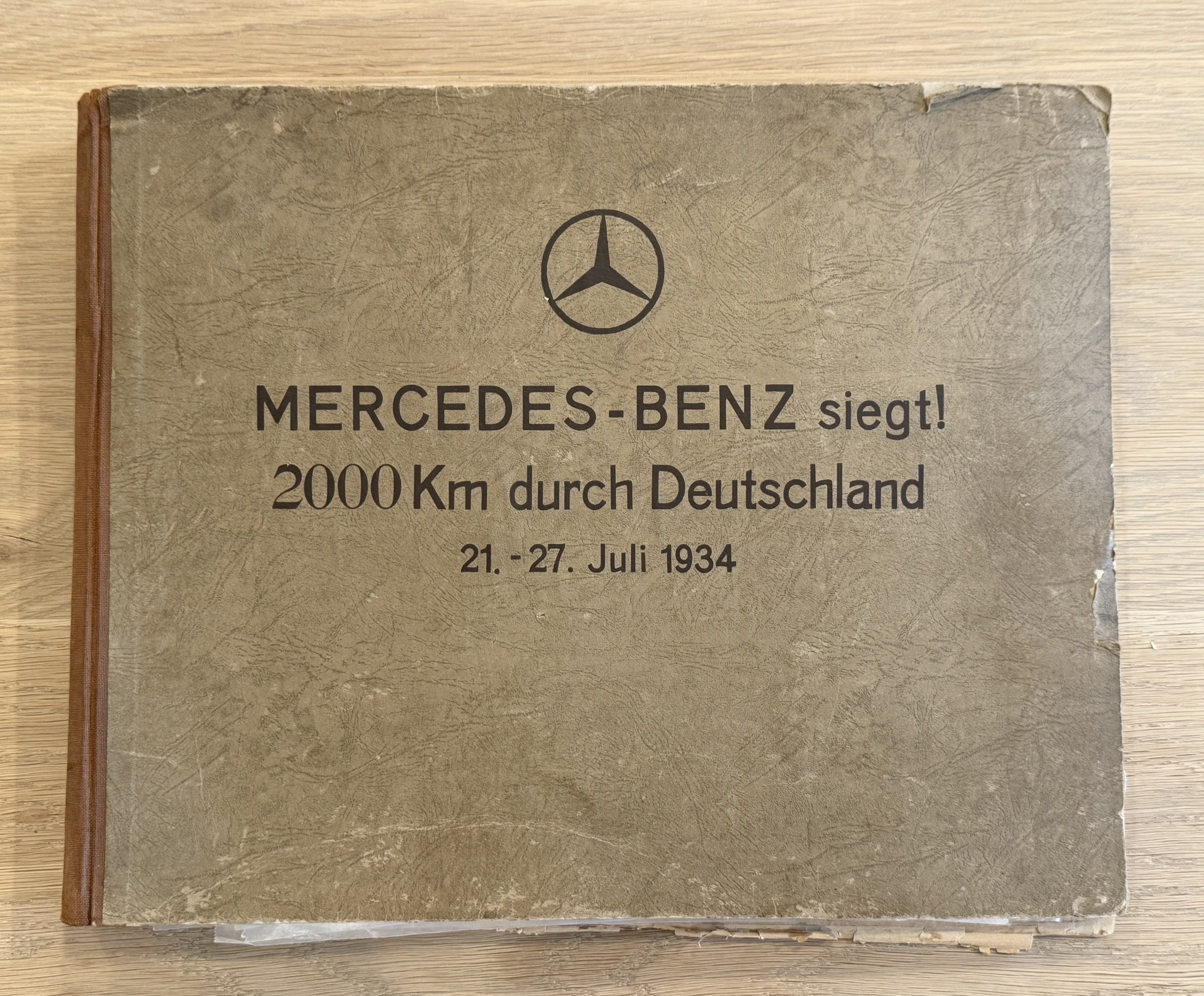 WWII SA MERCEDES BENZ RACE Team Photo album poster NSDAP