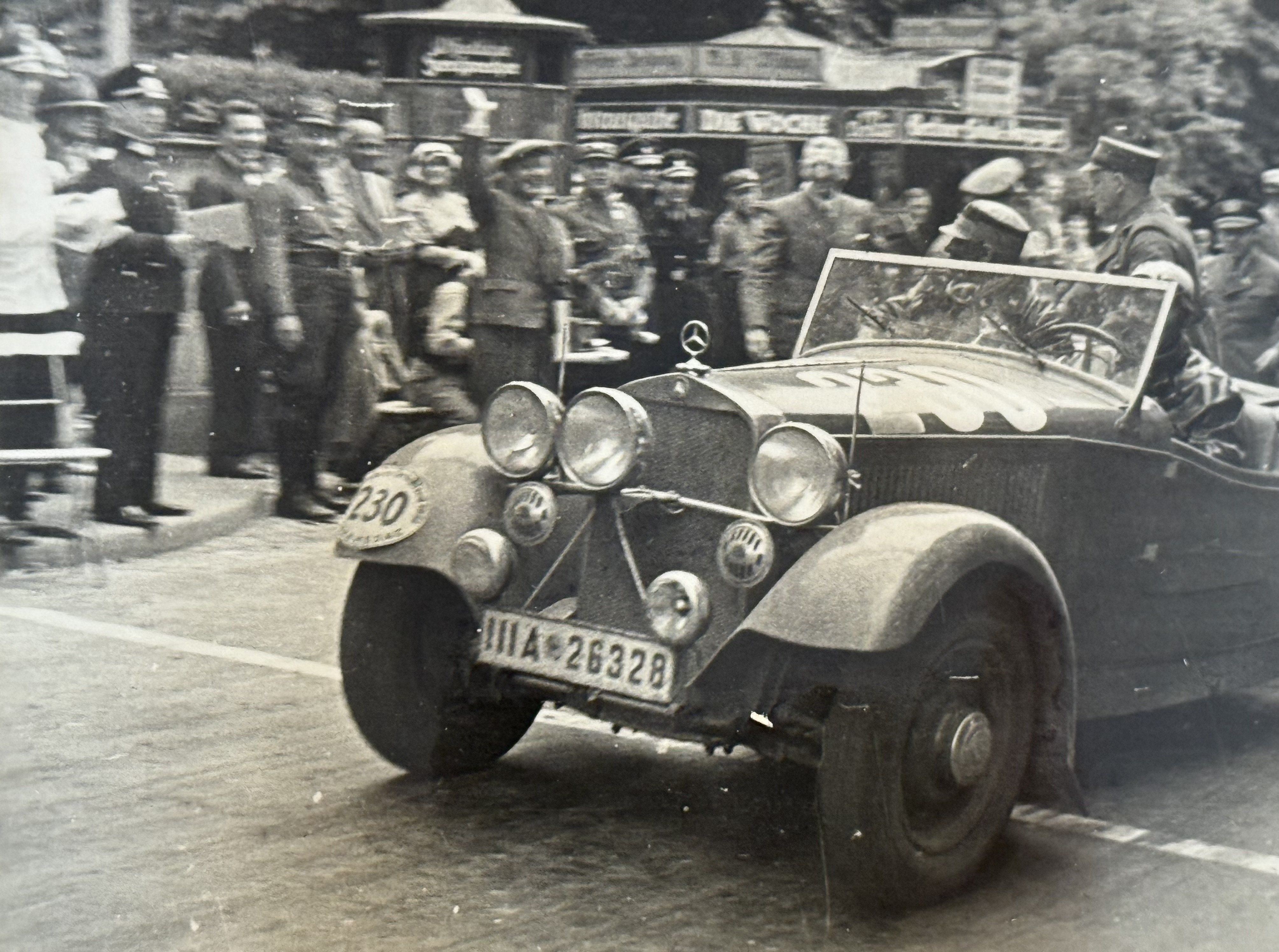 WWII SA MERCEDES BENZ RACE Team Photo album poster NSDAP