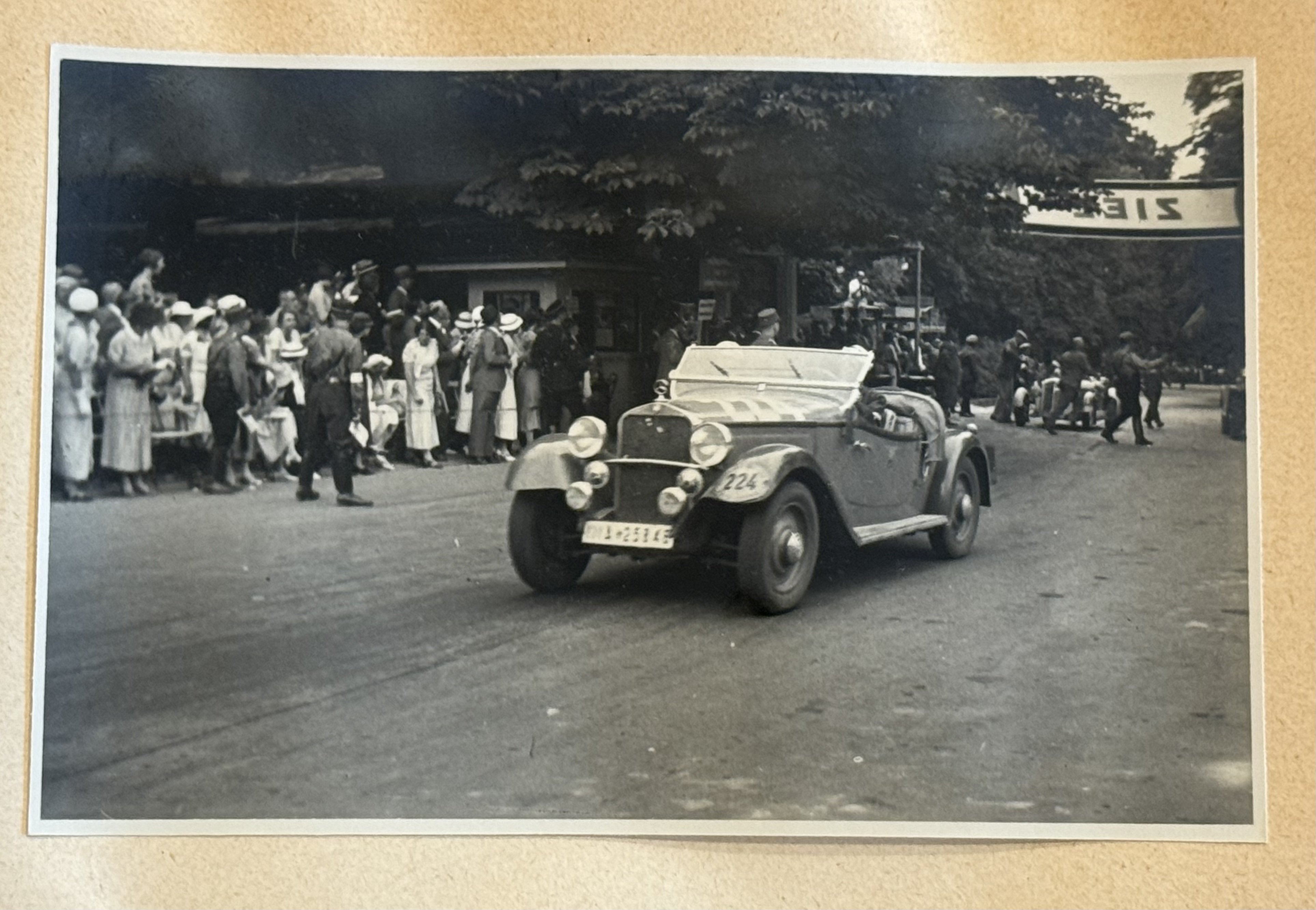 WWII SA MERCEDES BENZ RACE Team Photo album poster NSDAP