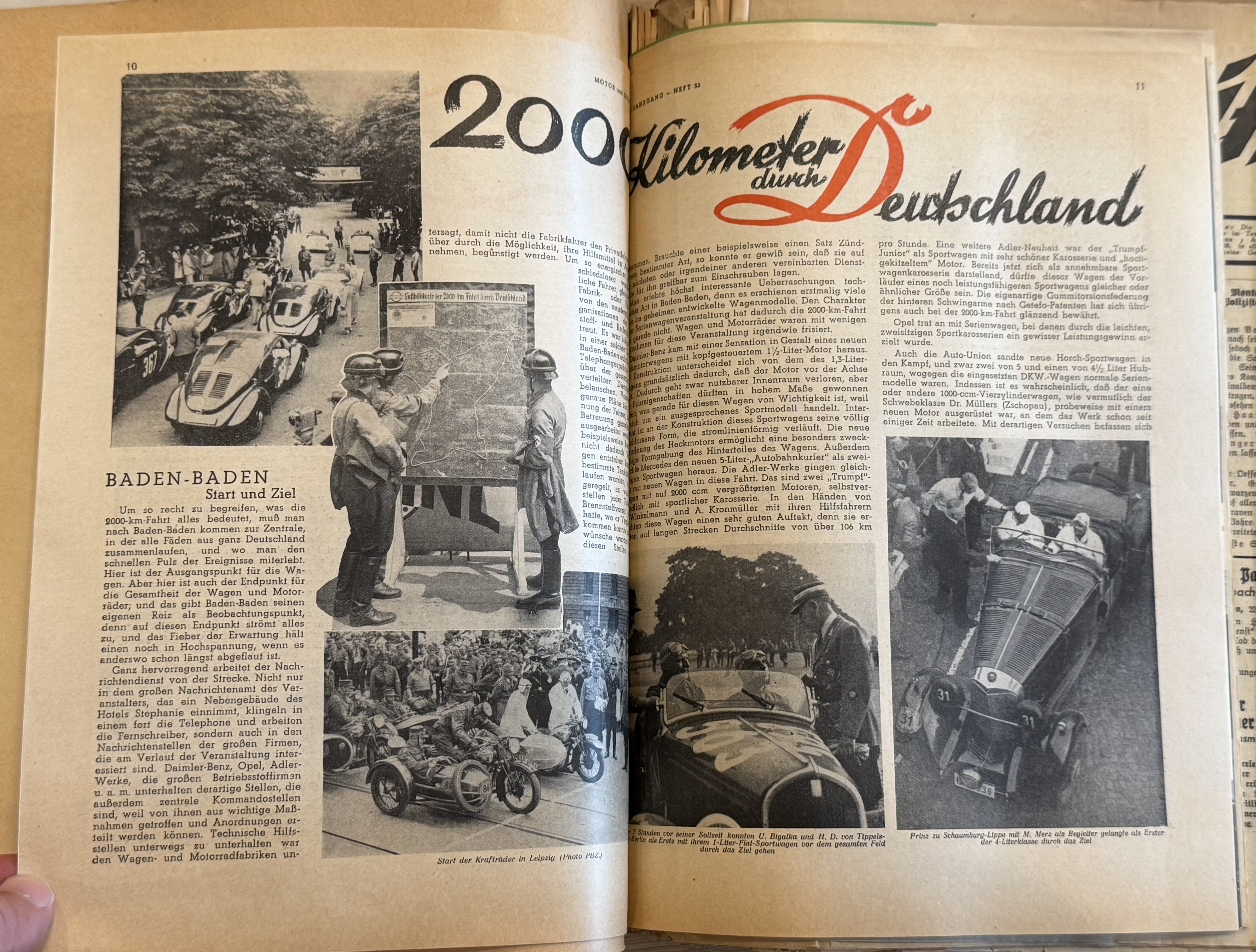 WWII SA MERCEDES BENZ RACE Team Photo album poster NSDAP