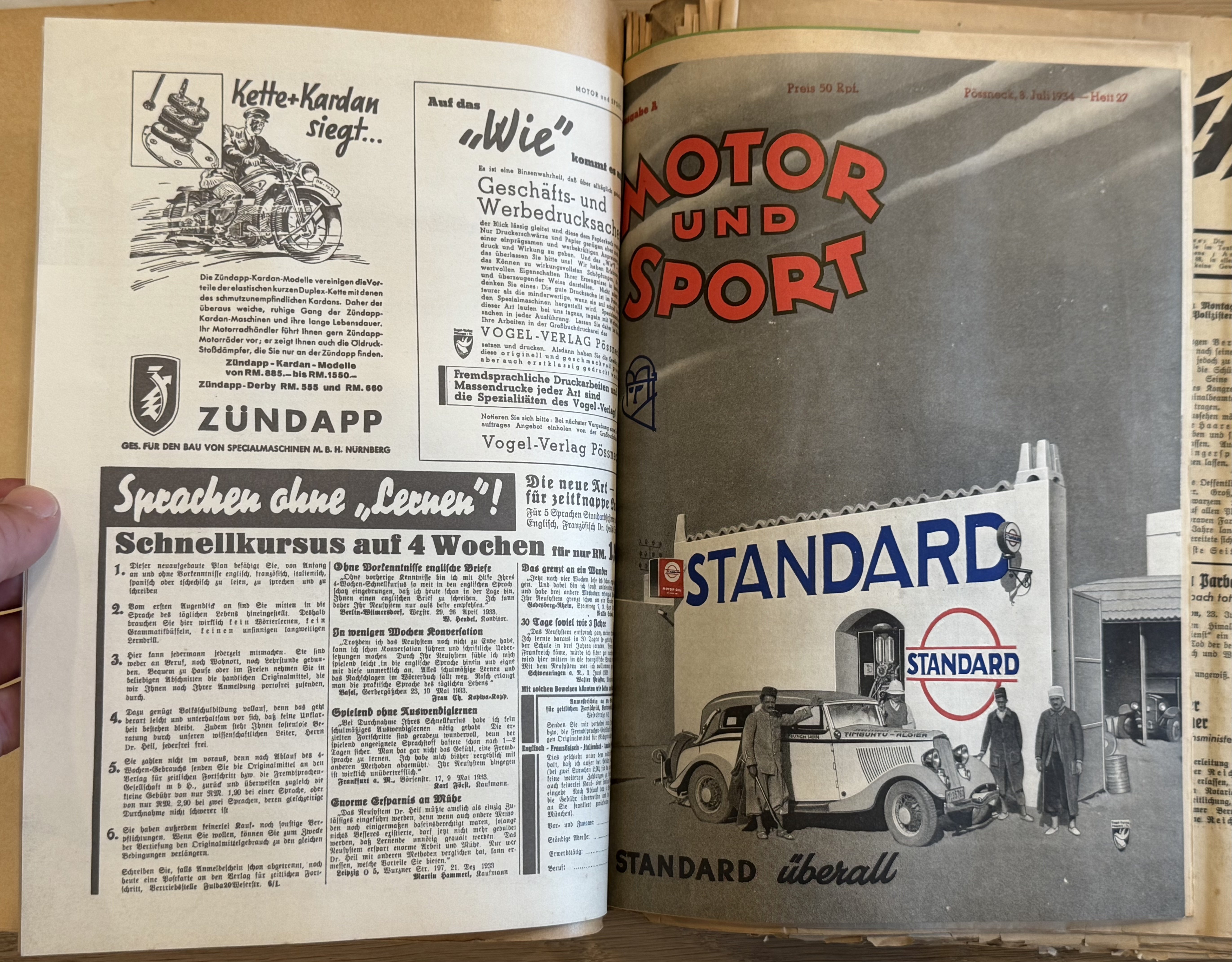 WWII SA MERCEDES BENZ RACE Team Photo album poster NSDAP