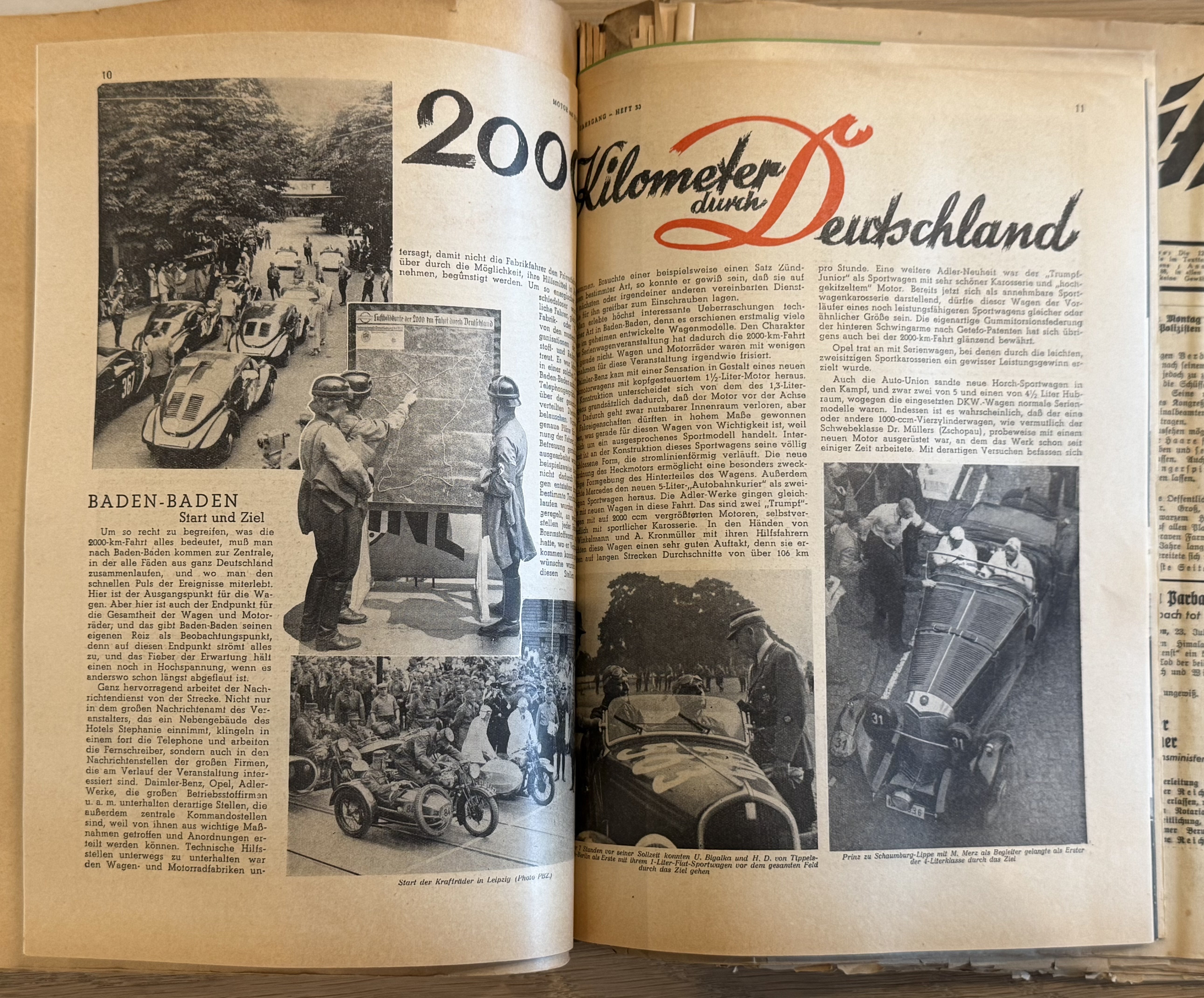 WWII SA MERCEDES BENZ RACE Team Photo album poster NSDAP