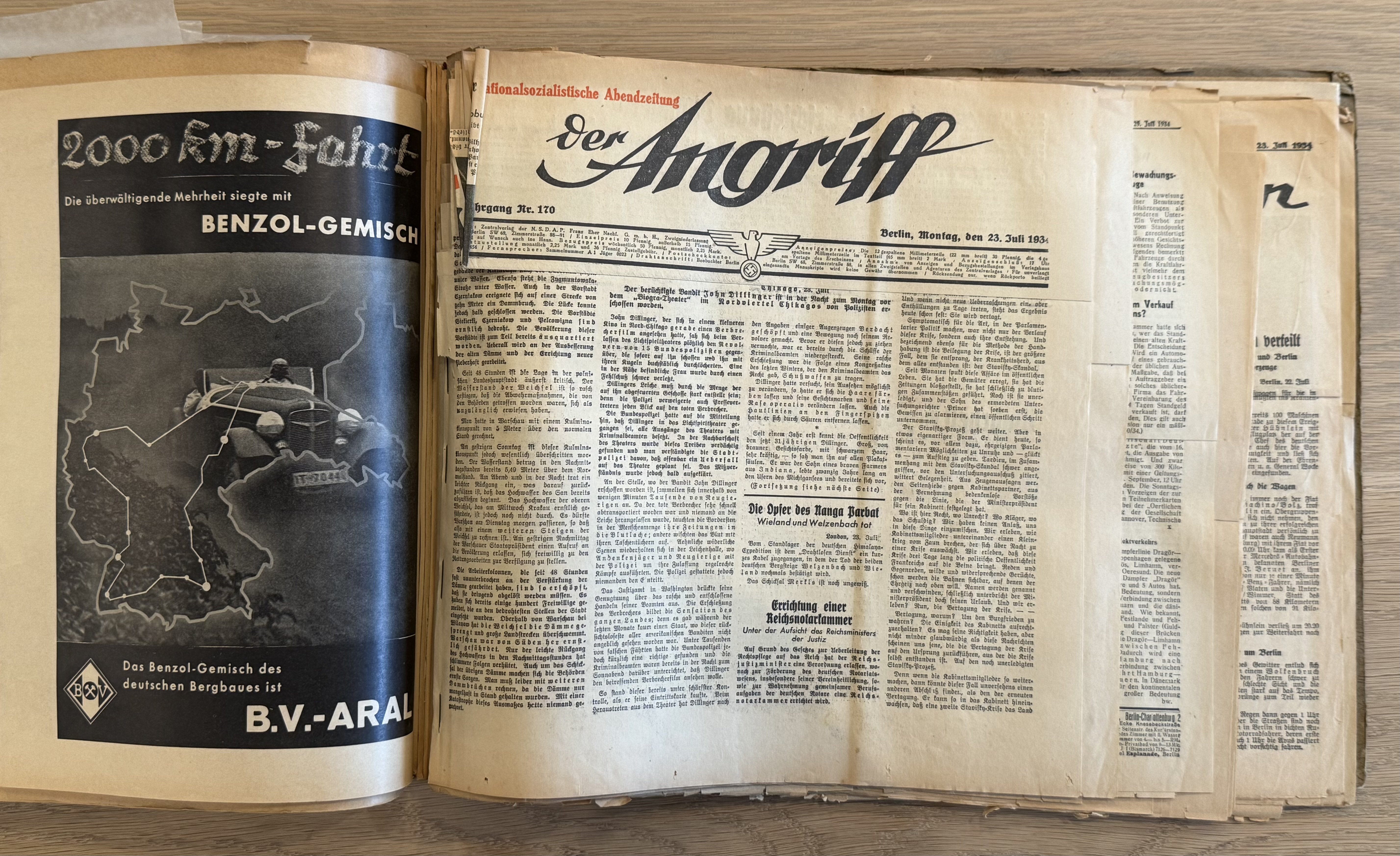 WWII SA MERCEDES BENZ RACE Team Photo album poster NSDAP
