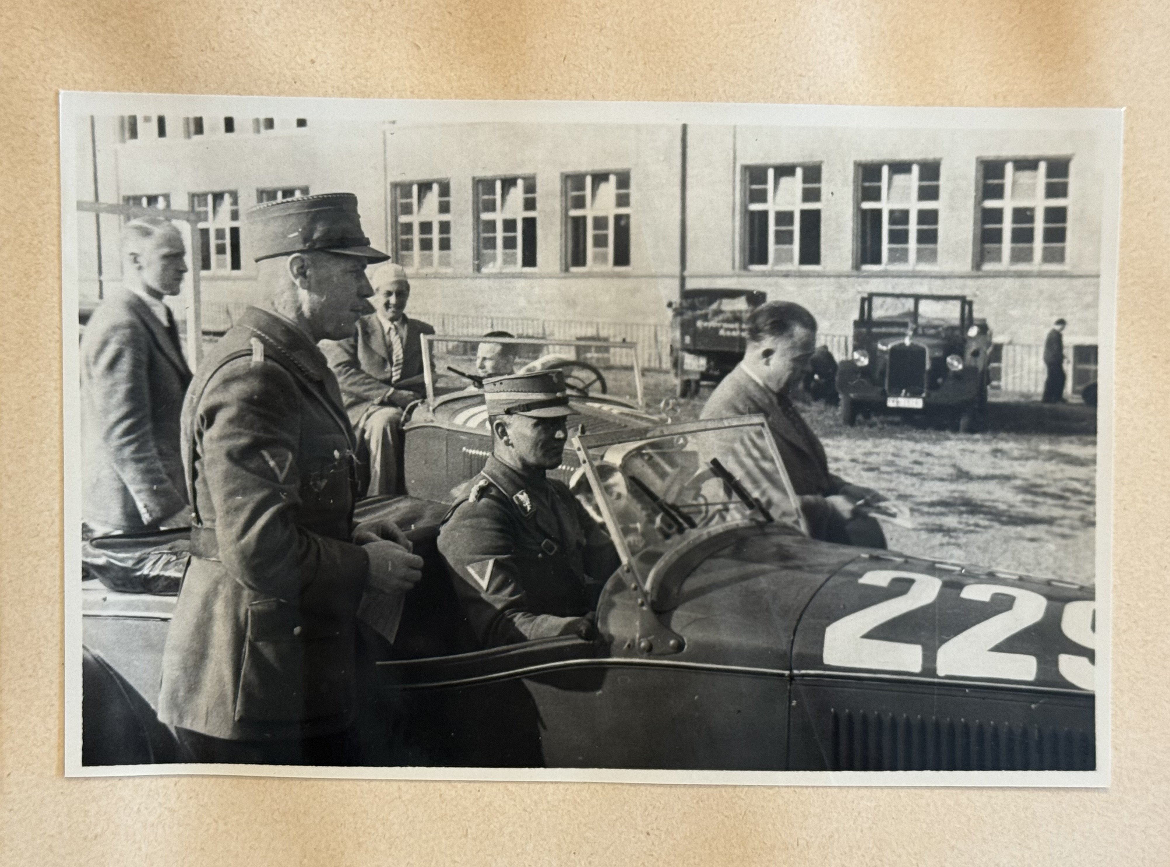 WWII SA MERCEDES BENZ RACE Team Photo album poster NSDAP