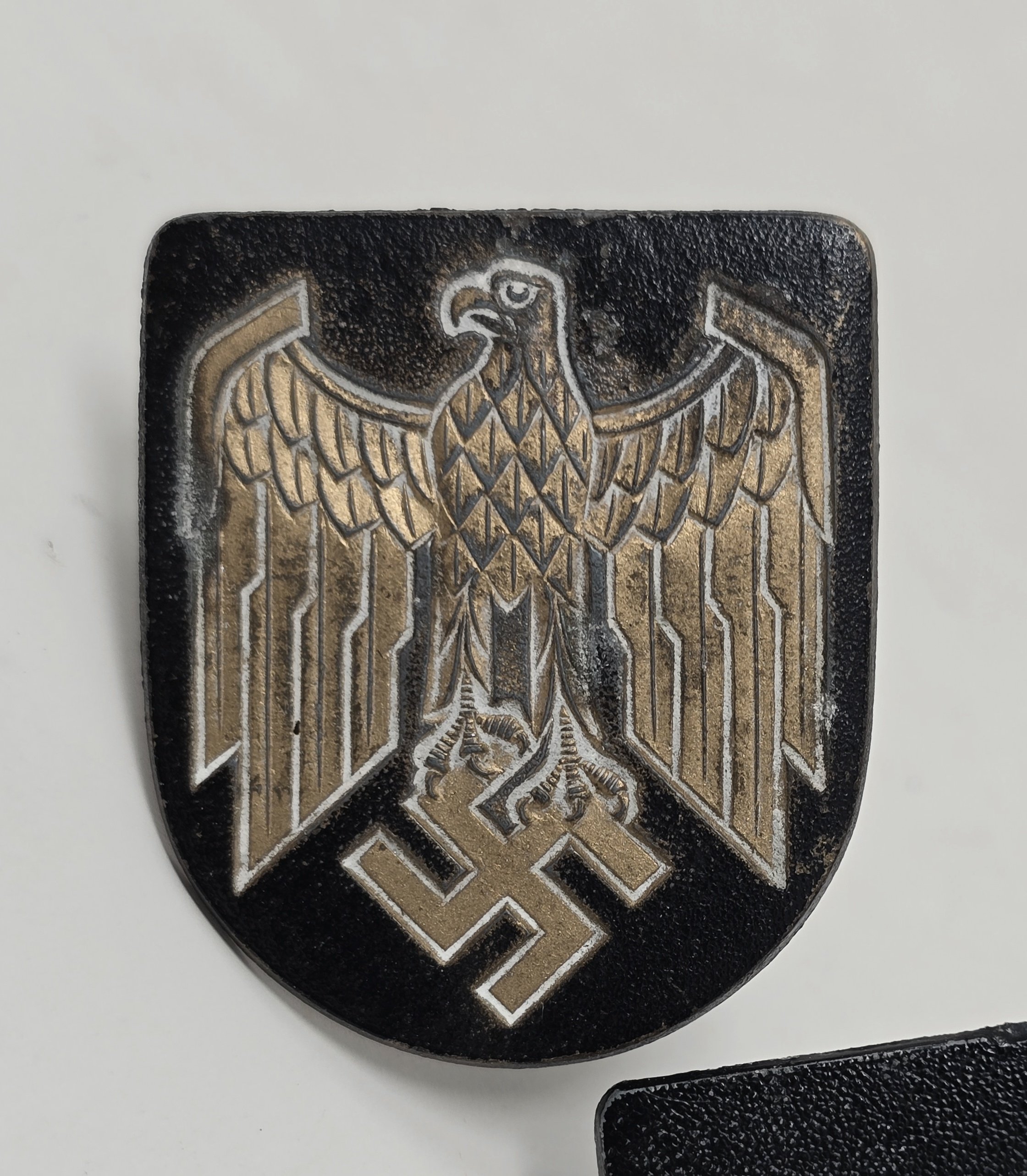Set of Kriegsmarine Pith Helmet Shields