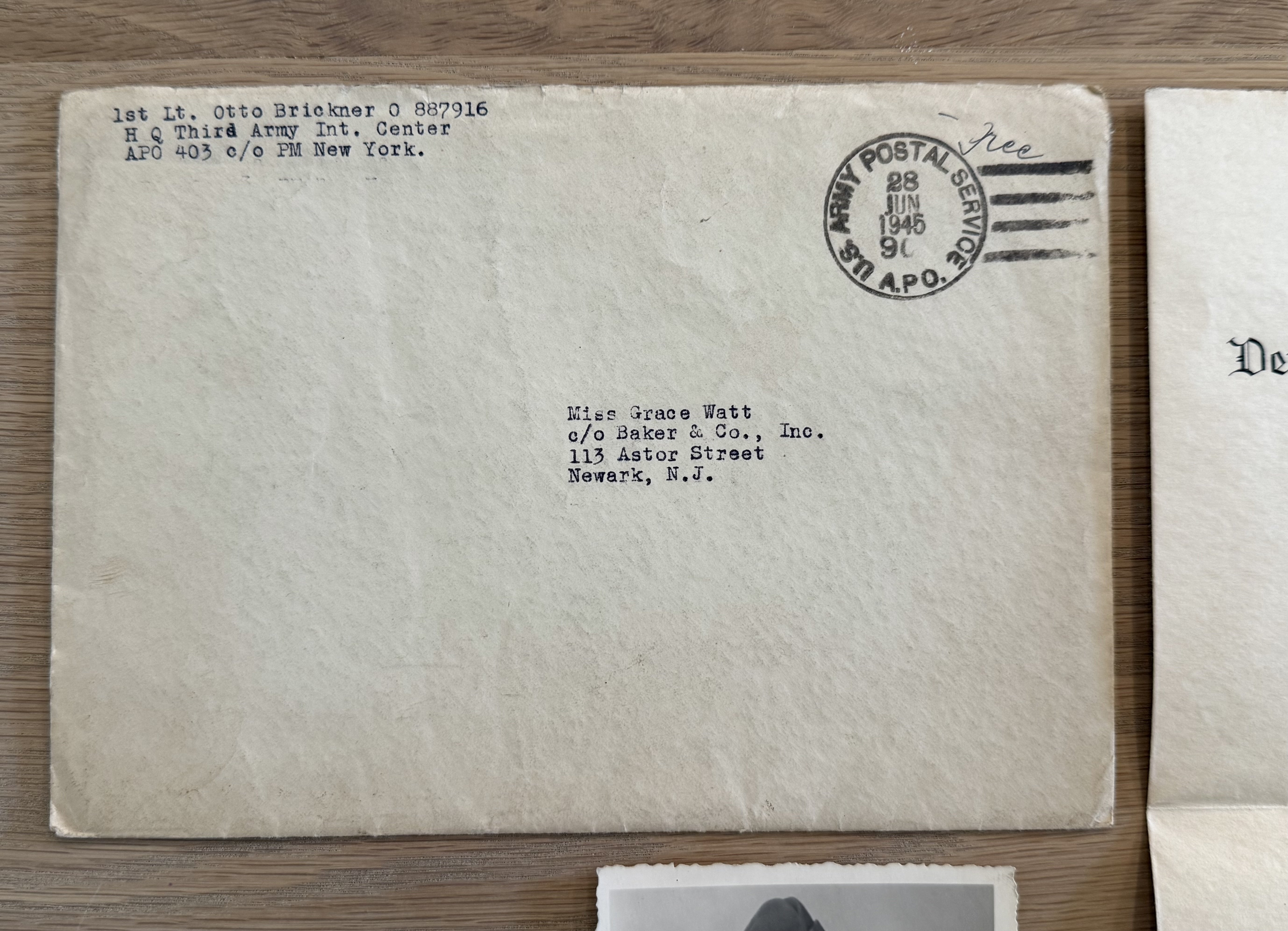 US VET Letter Home on REICHSMARSCHALL Goering Stationary